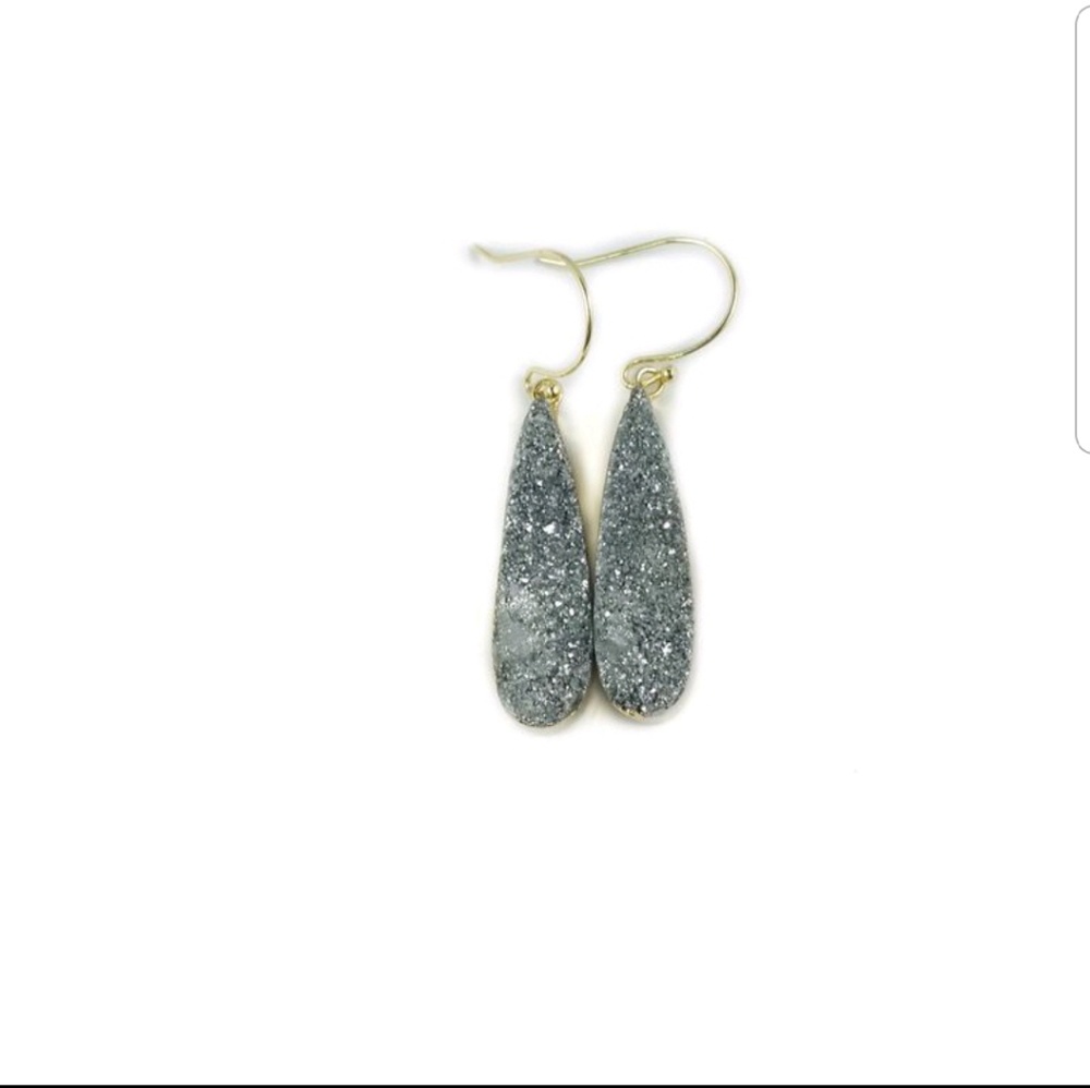 Silver and Gold Drop Earrings